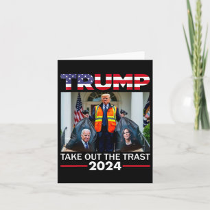 Carte Trump 2024 Sortez Les Ordures Drôle De Trump