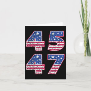 Carte Trump 2024 Vintage 45 47 Amérique Drapeau Tee For