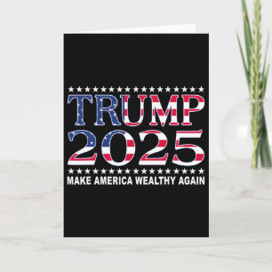 Carte Trump 2025 Drapeau Usa Rendre l'Amérique Riche à N