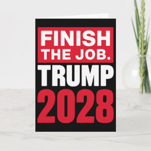Carte Trump 2028 Terminez le travail Trump 2028