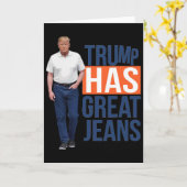 Carte Trump a de super jeans 2 (Fleur jaune)