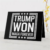 Carte Trump a gagné la 47e élection présidentielle améri (Fleur jaune)