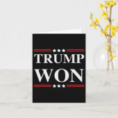 Carte Trump a gagné l'élection 2020 (Fleur jaune)
