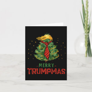Carte Trump amusant Trump Joyeux Trumpmas Noël Arbre de