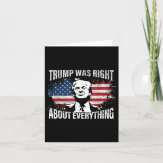 Carte Trump avait raison sur tout