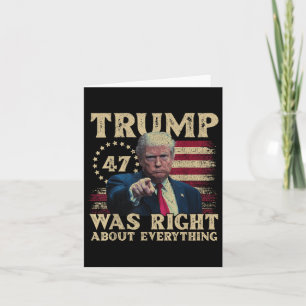 Carte Trump avait raison sur tout