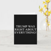 Carte Trump Avait Raison Sur Tout ! (Fleur jaune)