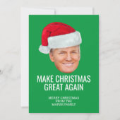 Carte Trump avec Santa Hat - Rendre Noël magnifique (Devant)