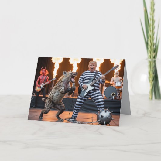 Carte Trump Band From Hell Greeting Card (Devant)