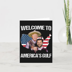 Carte Trump Bienvenue à Trump Vance Brothe dans le Golfe