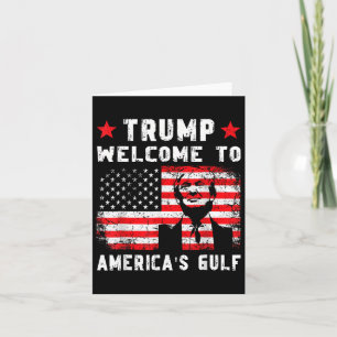 Carte Trump Bienvenue dans le Golfe amusant Trump Mexiqu