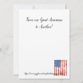 Carte Trump Birthday Card Circa 1910 Patriotic Display (Dos)