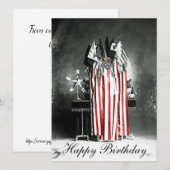 Carte Trump Birthday Card Circa 1910 Patriotic Display (Devant / Derrière)