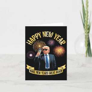 Carte Trump Boire Bonne Année Rendre Grand Le Nouvel An