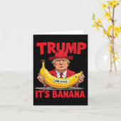 Carte Trump C'est une banane (pour donner l'échelle) Mèm (Fleur jaune)