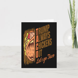 Carte Trump chasse toujours Trump Taco
