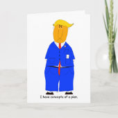 Carte Trump Concepts of a Plan Humorous Card (Devant)