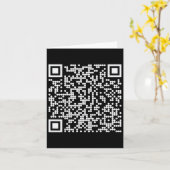 Carte Trump Dance Qr Funny 45 47 Président Code de danse (Fleur jaune)