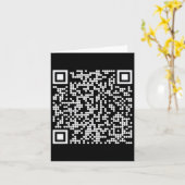 Carte Trump Dance Qr Funny President Dance Code (retour) (Fleur jaune)