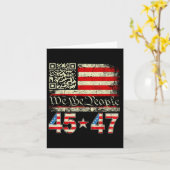 Carte Trump Dance Troll Qr Funny Trump Dance Code Retro (Fleur jaune)