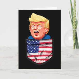 Carte Trump dans la poche Drapeau USA Drôle Trump 2024 P