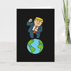 Carte Trump danse disant drôle 