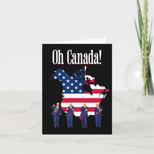 Carte Trump Dit Oh Canada Map America (Devant)