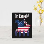 Carte Trump Dit Oh Canada Map America (Fleur jaune)