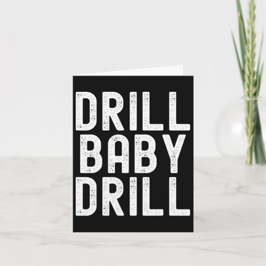 Carte Trump Drill Byby Drill Trump 2024 Président Trump (Devant)