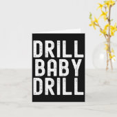 Carte Trump Drill Byby Drill Trump 2024 Président Trump (Fleur jaune)