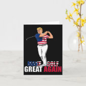 Carte Trump - Drôle cadeau Golf (Fleur jaune)