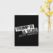 Carte Trump Drôle Est Un Scab (Fleur jaune)