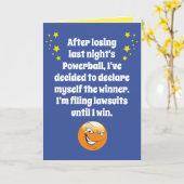 Carte Trump Drôle Perdant Mais Déclaré Gagnant Anniversa (Fleur jaune)