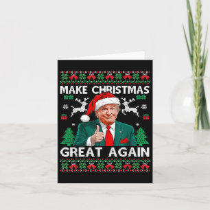 Carte Trump drôle Rendre Noël super à nouveau moche sueu