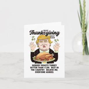 Carte Trump Drôle Thanksgiving Rendre Thanksgiving Grand