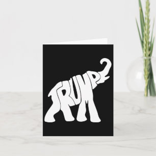 Carte Trump Eléphant Républicain Trump Supporter Préside