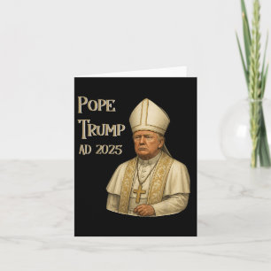 Carte Trump en pape de l'Eglise du Vatican - Pape Trump