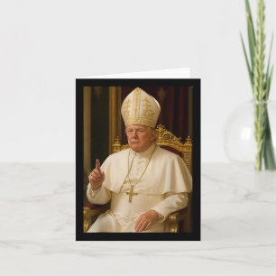 Carte Trump en tant qu'Eglise du Vatican Pape Trump drôl