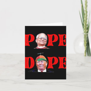 Carte Trump en tant qu'Eglise du Vatican Pape Trump drôl