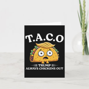 Carte Trump Épouse Toujours Taco Drôle Taco Trump Sh
