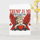 Carte Trump Est Mon Valentin (Fleur jaune)