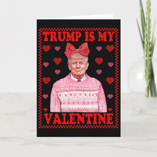 Carte Trump Est Mon Valentin Trump Fille Coquette