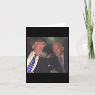 Carte Trump Et Biden Fument Drôle