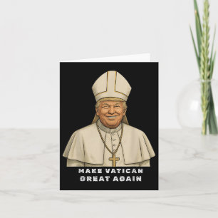 Carte Trump et le pape du Vatican Trump font du vatikan