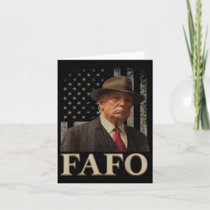 Carte Trump Fafo, Drôle Fafo Trump American Flag _1