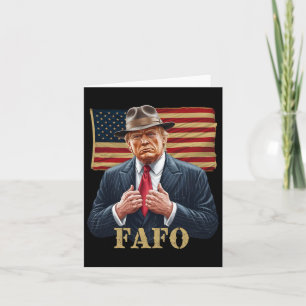 Carte Trump Fafo F Around Découvrez-nous Drapeau Vintage
