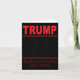 Carte Trump faisant à nouveau honte à l'Amérique Poli an