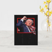 Carte Trump Fight Fight Fight (Fleur jaune)