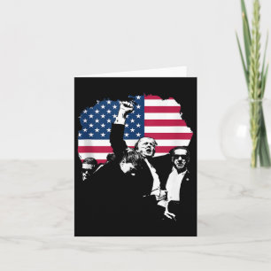 Carte Trump Fight For America Gulf Map Drapeau américain
