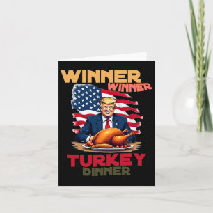 Carte Trump Gagnante de Thanksgiving Turquie Dinner Coo